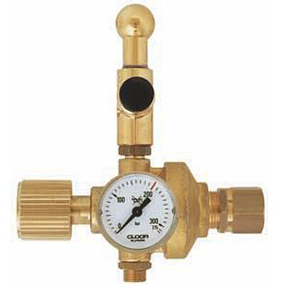 Balloon inflation valve with working pressure gauge and balloon inflation nipple