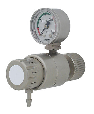 Pressure reducing valve Flowcontrol Inlet pressure 300 bar with integrated flow selector