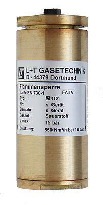 Safety equipment to protect the central gas supply system Safety equipment to protect the central gas supply system