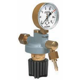 Détendeur basse pression avec indication du débit sur manomètre jusqu’à 24 l/min