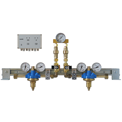 Automatic change-over switching stations with contact gauges Automatic change-over switching stations with contact gauges
